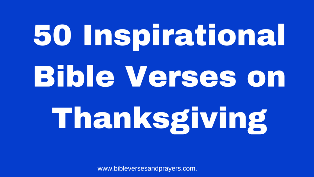 bible verses on thanksgiving