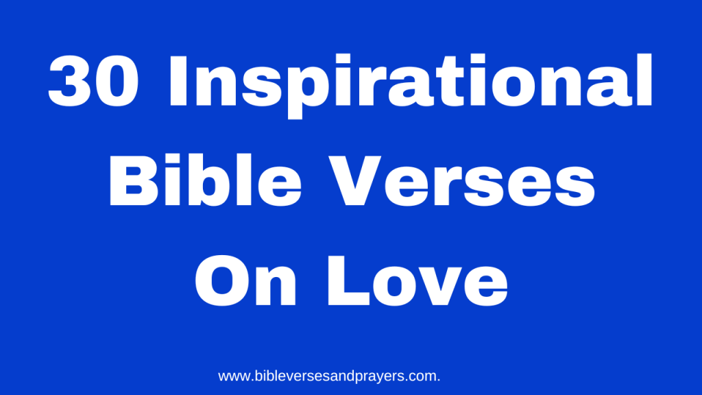bible verses on love