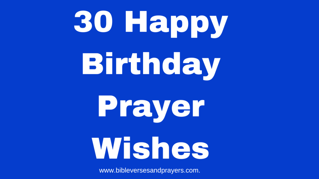 happy birthday prayer wishes