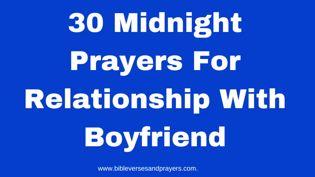 midnight prayers for relationship with boyfriend