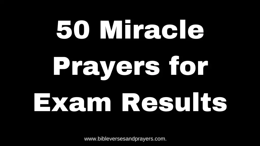 Miracle Prayers for Exam Results