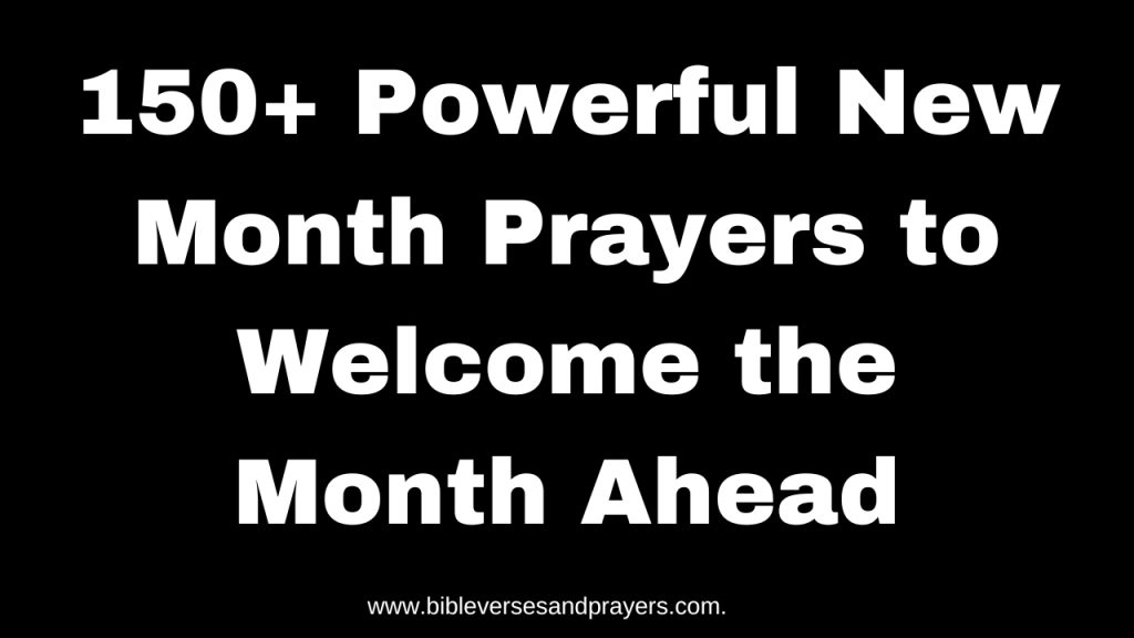 new month prayer