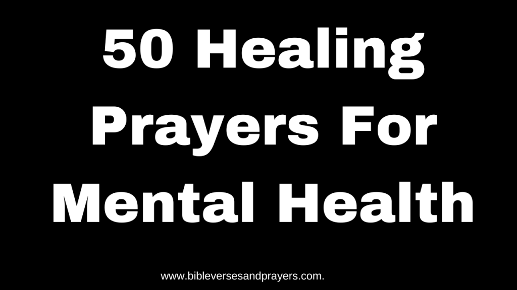 healing prayers for mental health