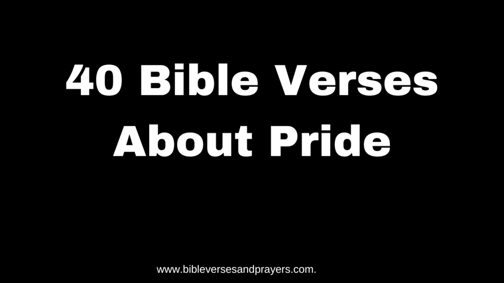 Bible verse about pride