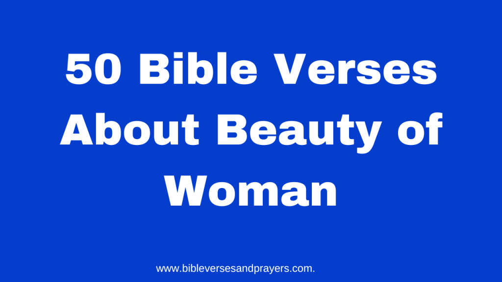 bible verses about beauty of woman