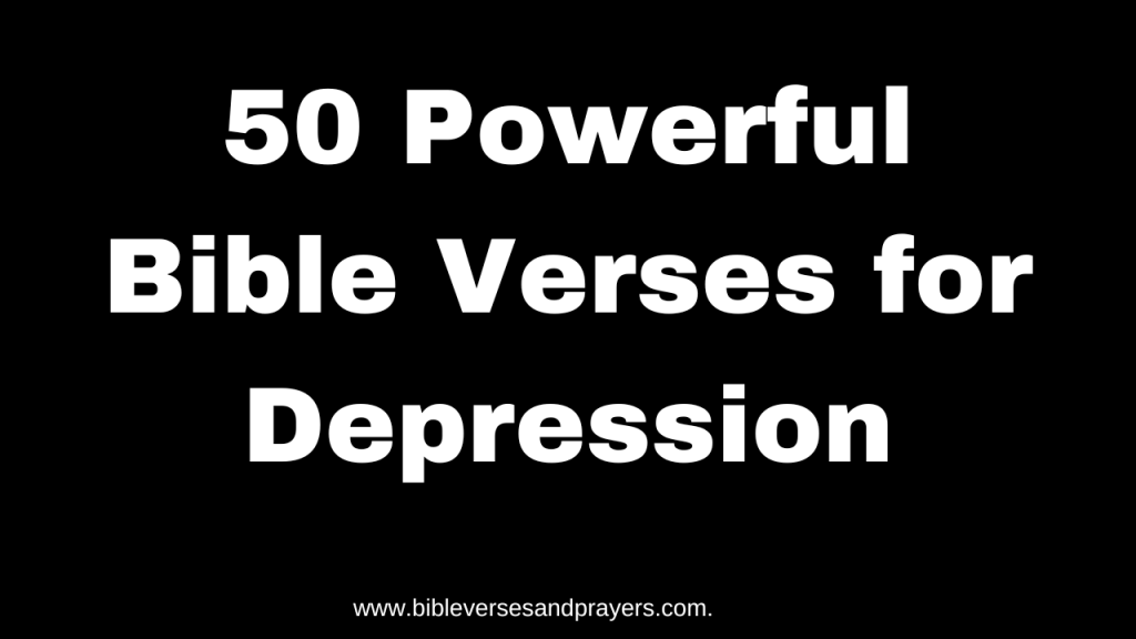 bible verses for depression