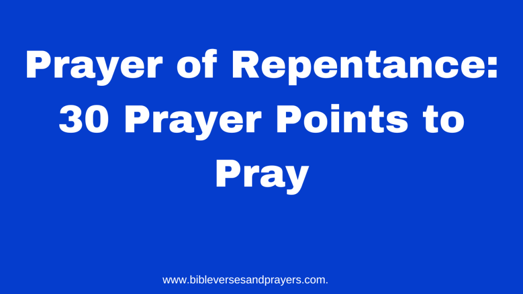 prayer of repentance