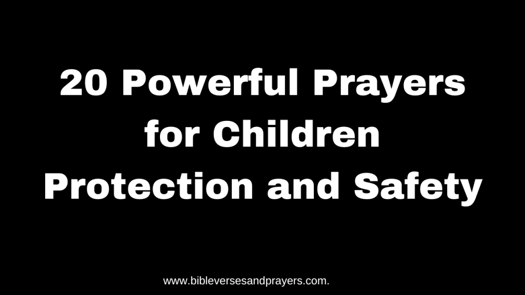 Prayer for children