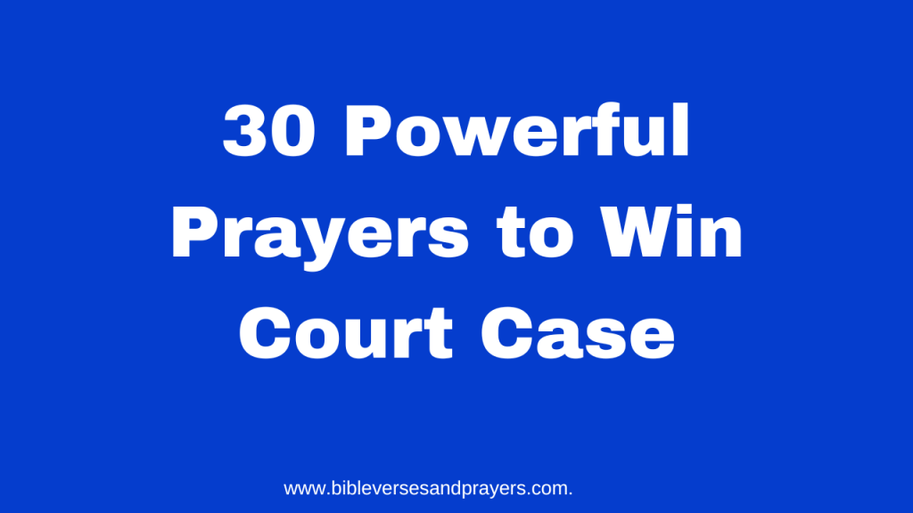 prayers to win court case