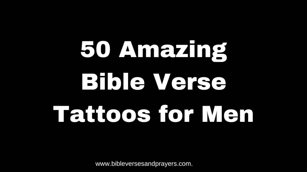 bible verse tattoos for men