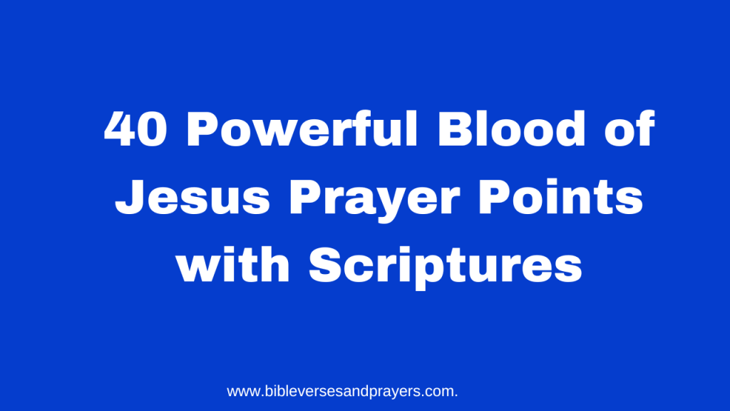 blood of Jesus prayer