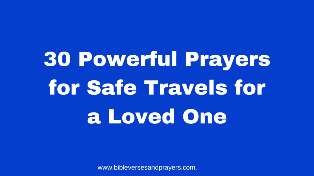 Safe Travels Prayer