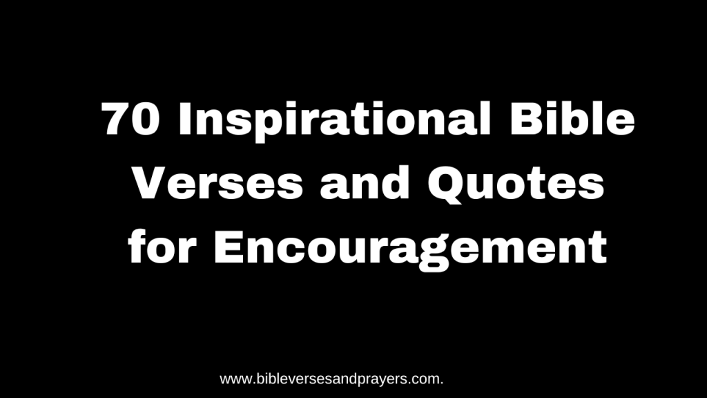 inspirational bible verses