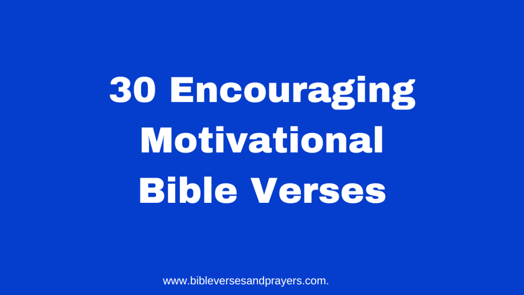 motivational bible verses