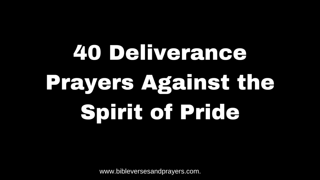 prayer against pride