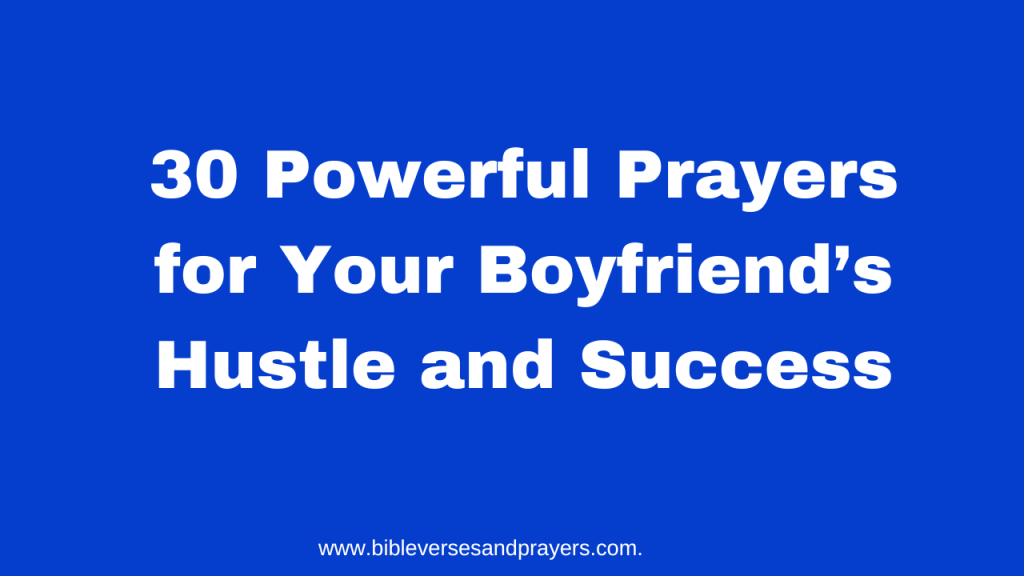 prayer for boyfriend hustle