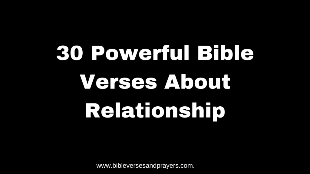 relationship bible verses