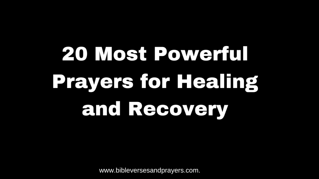 Most powerful prayer for healing