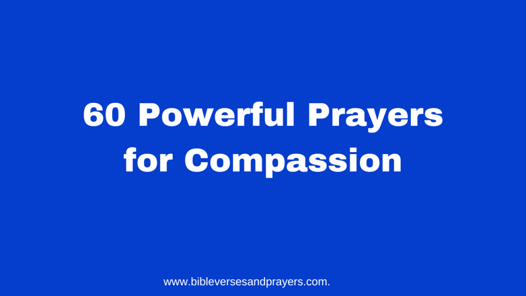 Prayer for Compassion