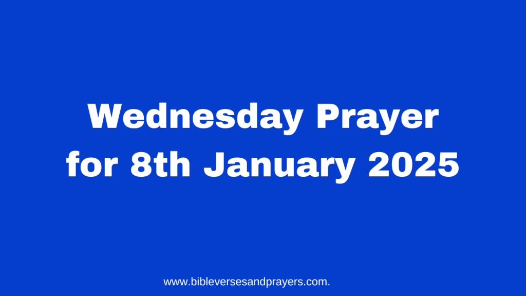 Wednesday prayer