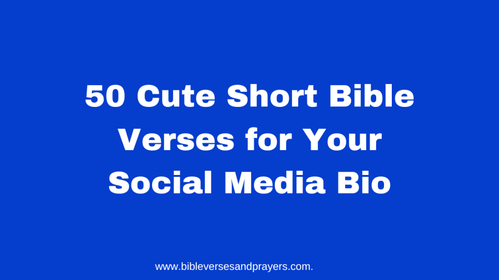 cute short bible verses