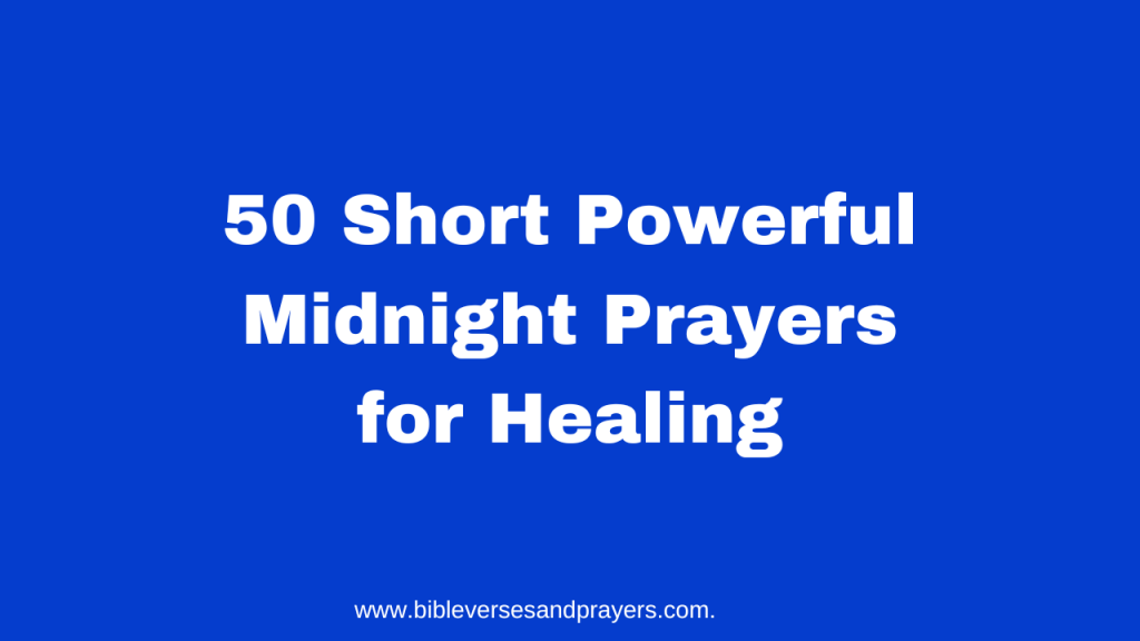 short powerful midnight prayers