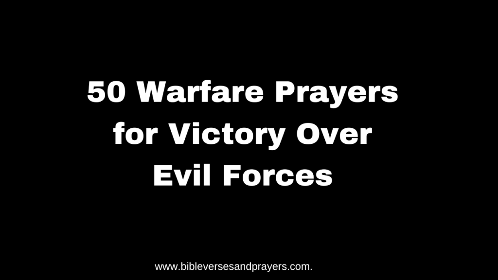 Prayers for Victory Over Evil Forces