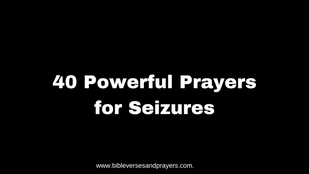 prayers for seizures