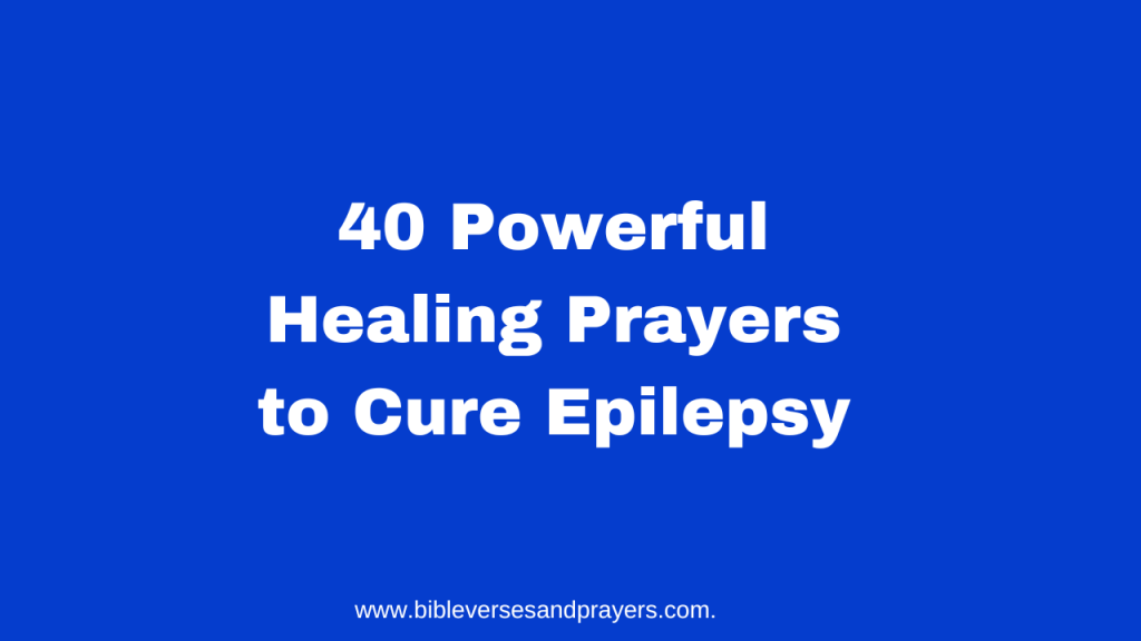 prayers to cure epilepsy