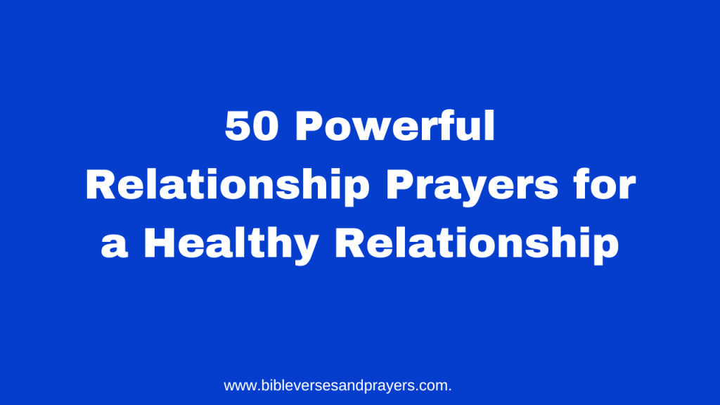 relationship prayer