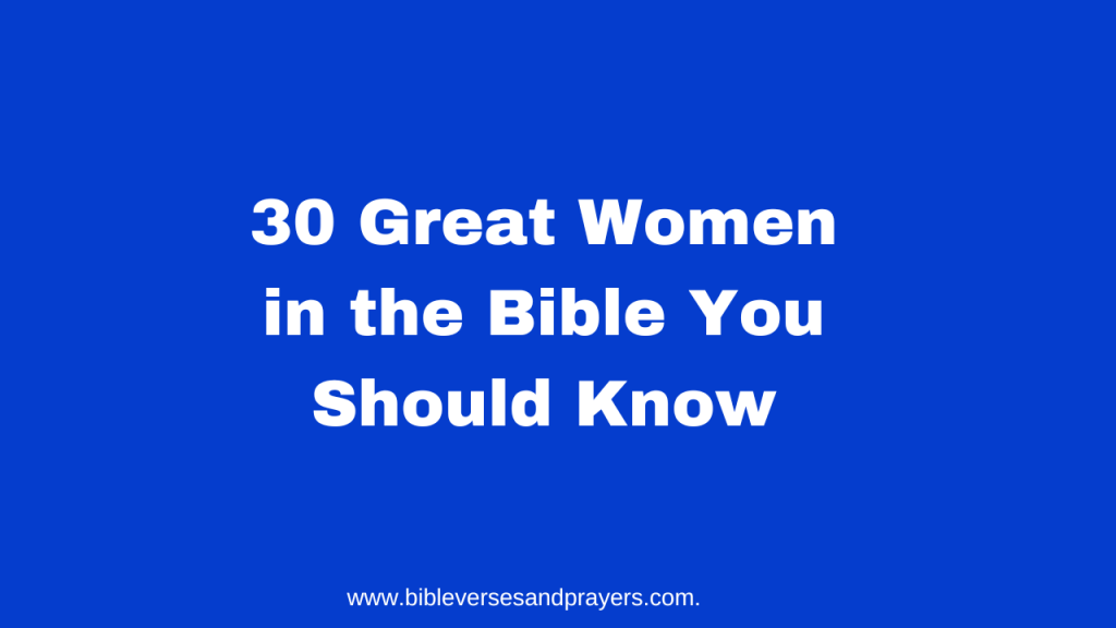 women in the bible