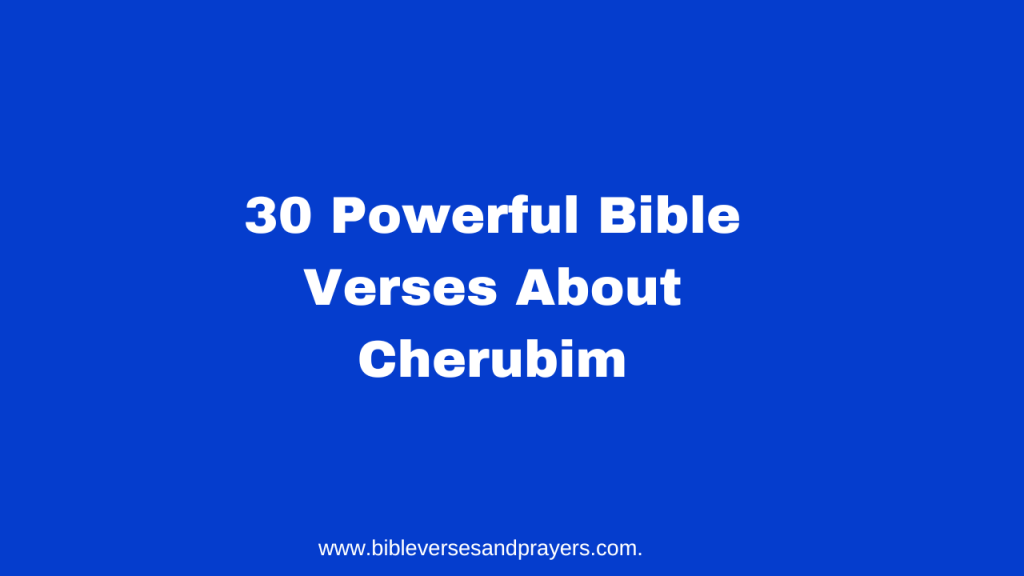 bible verses about cherubim