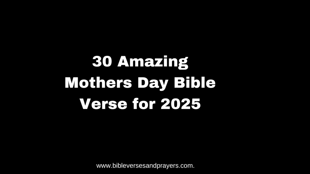 mothers day bible verse