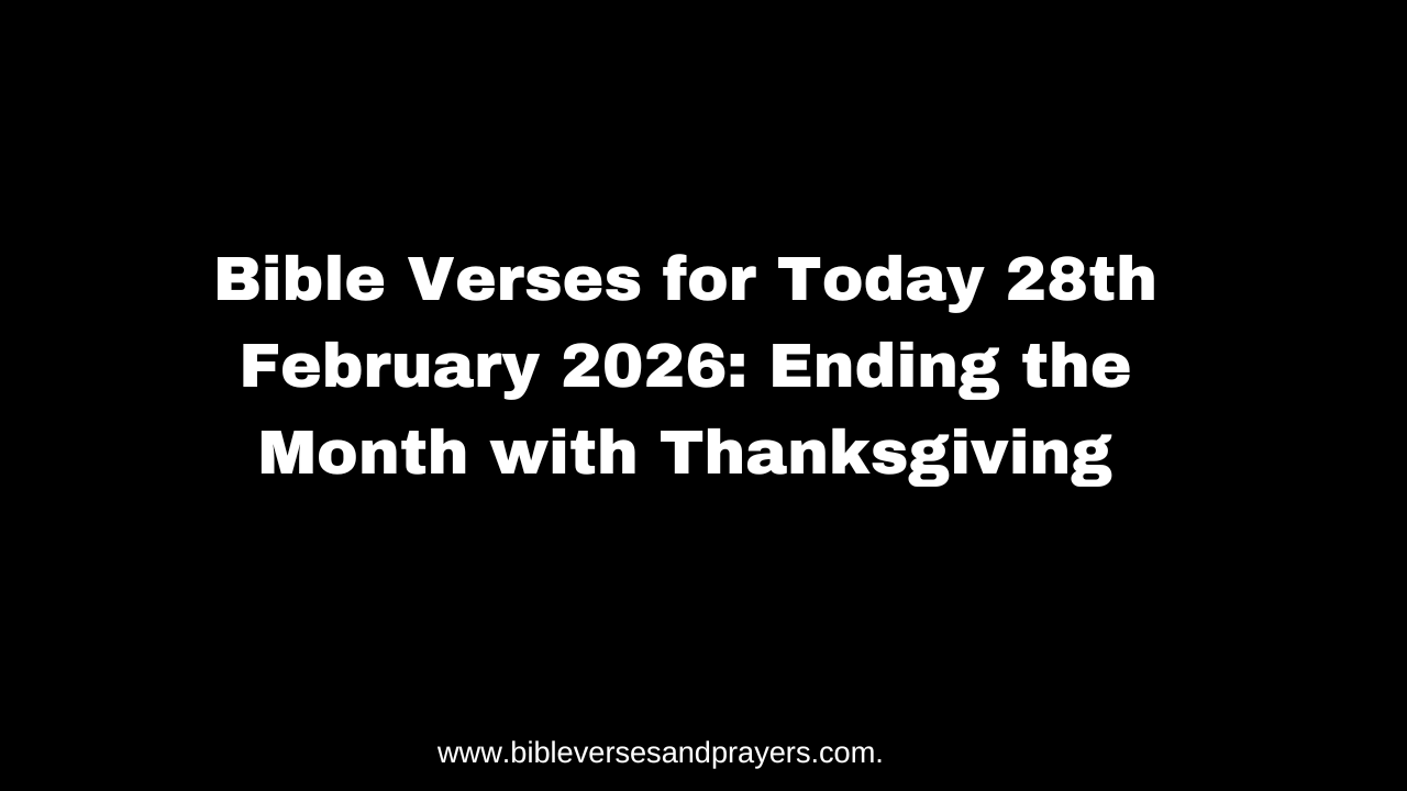 Prayer for Today 28th February 2026: Prayers for God’s Hands in the New ...